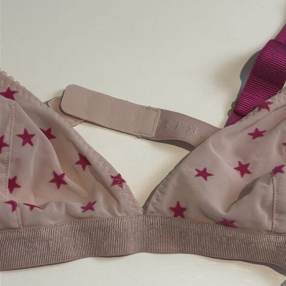 Stella McCartney Lingerie Betty Twinkling Contour Plunge Bra Medium - Picture 4 of 6